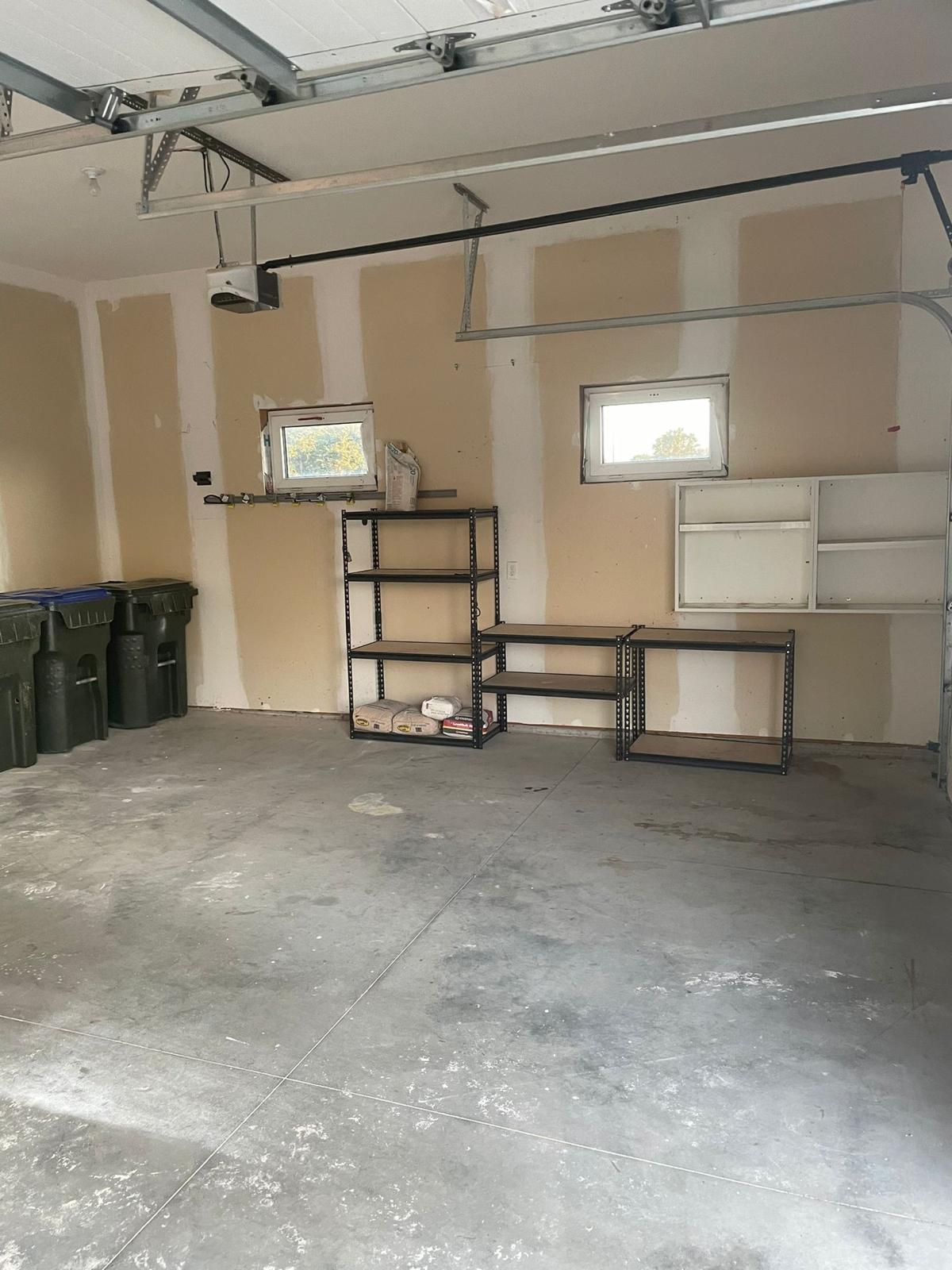 Before Garage Flooring & Window Installation
