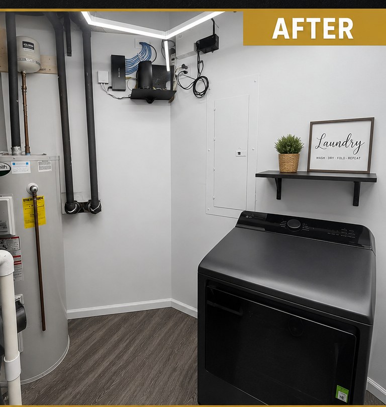 After Utility & Laundry Area Transformation