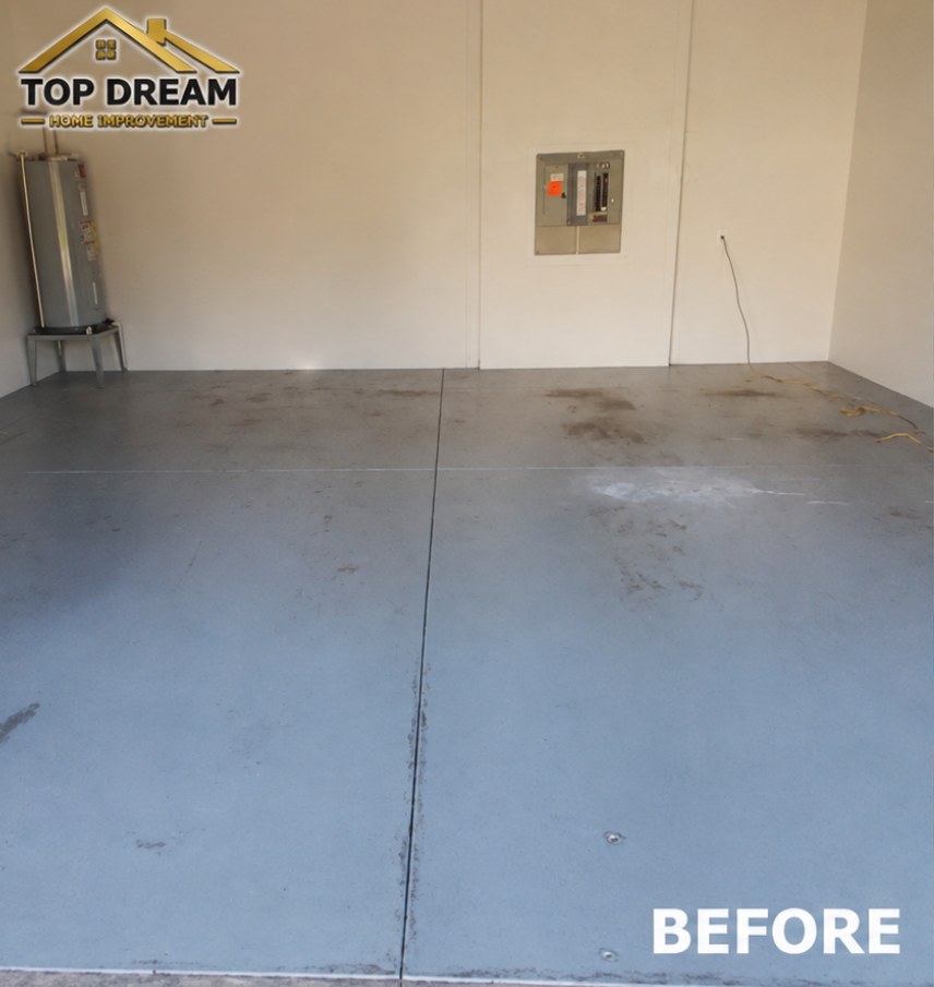 Bare Slab → Blue & Gray Metallic Finish in Nebraska — before photo